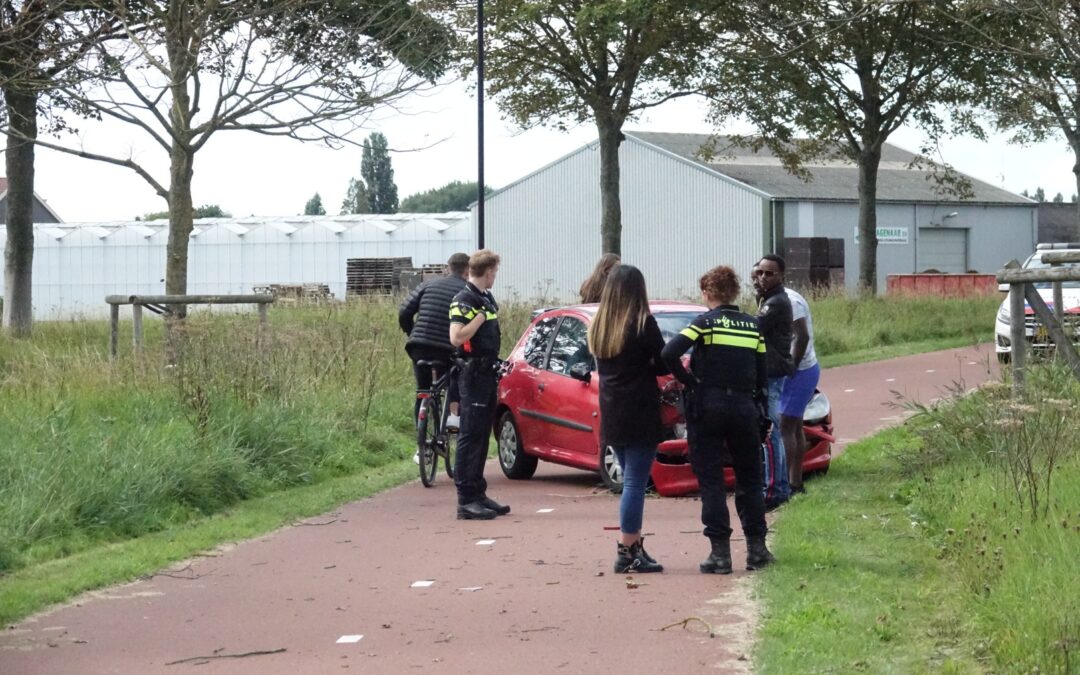 Jongedame verliest macht over haar stuur en rijd hard tegen een boom