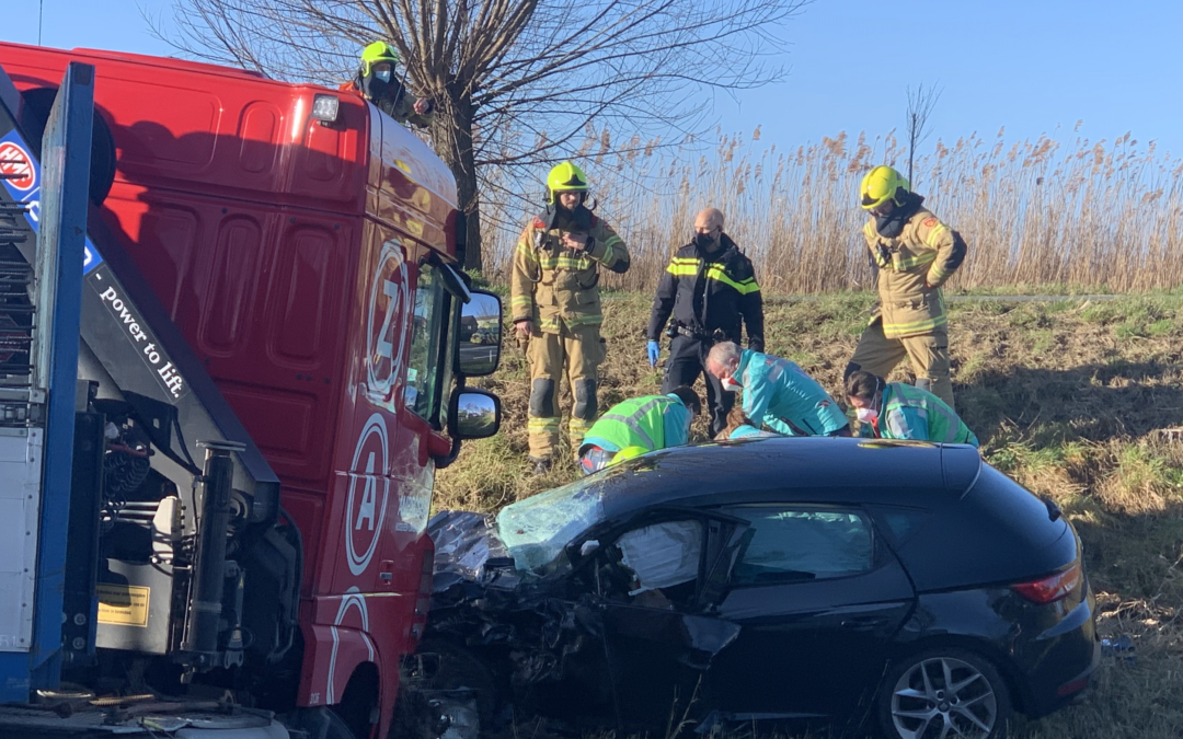 Zeer ernstig ongeval N242 tussen Heerhugowaard en Langedijk