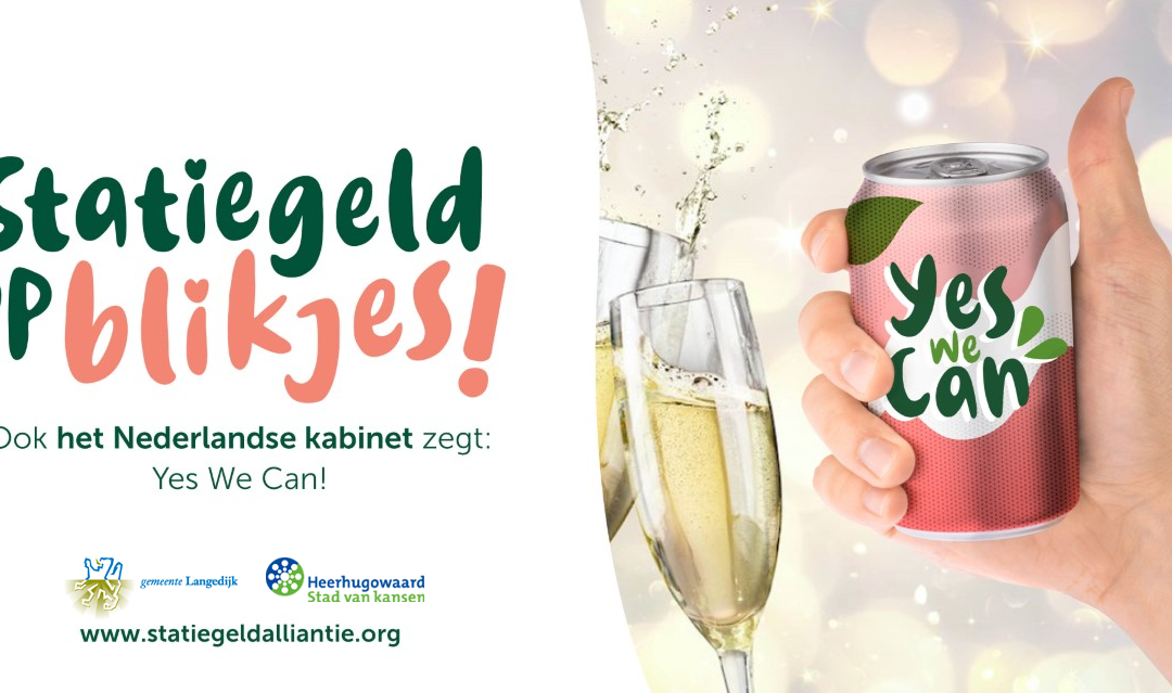 Statiegeld op blikjes en alle plastic flessen water en frisdrank