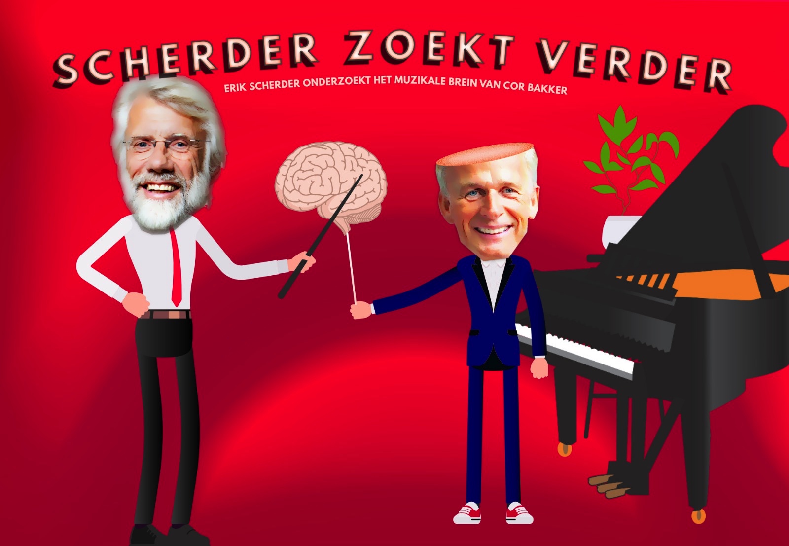 Cor Bakker & Erik Scherder – Scherder zoekt verder – publiciteitsfoto