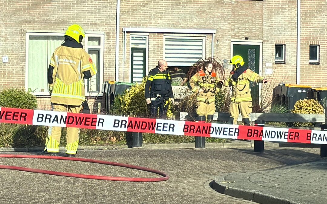 Flinke gaslekkage op de Pelmolen in Noord-Scharwoude