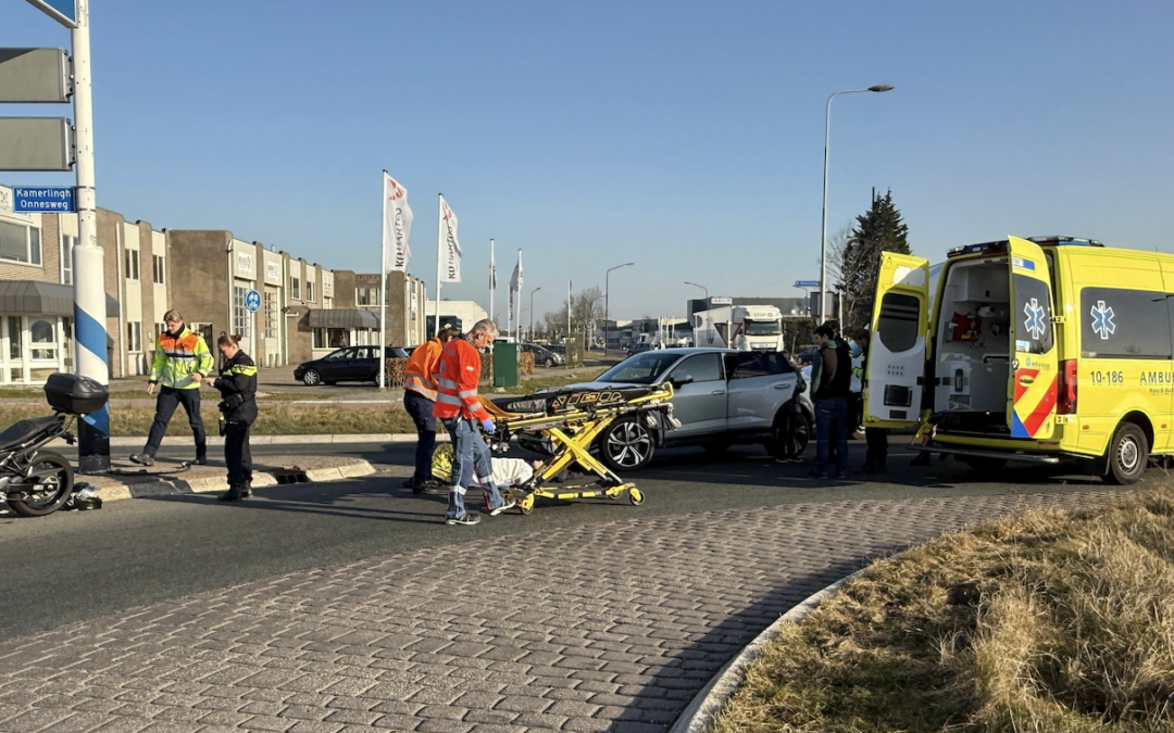 Motorrijder ernstig gewond bij ongeval Kamerlingonnesweg Heerhugowaard