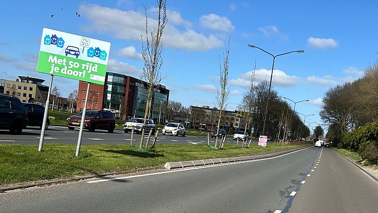 Flexflitser aan Westtangent in Heerhugowaard