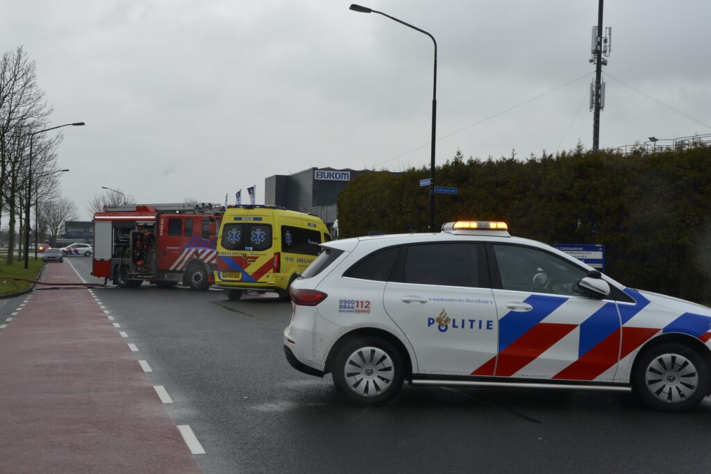 Autobrand op Newtonstraat in Heerhugowaard