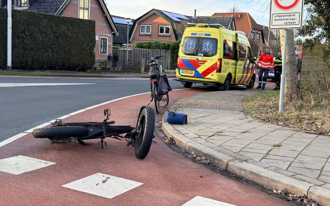 Aanrijding met letsel tussen fatbiker en fietser in Noordscharwoude