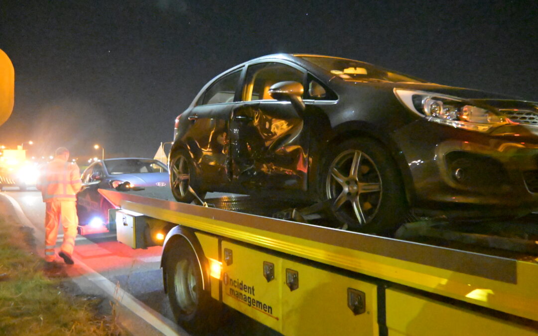 Botsing op de fly-over bij Heerhugowaard